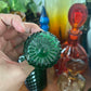 Green Italian Glass Decanter