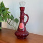 Jim Beam 1980 Red & Clear Whiskey Decanter