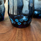 Set of Six Blue Flower Libbey Drinking Glasses