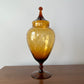 Amber Italian Empoli Apothecary Jar