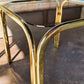 Brass & Smokey Glass End Tables