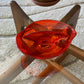 Viking Glass Co. Persimmon Color Divided Relish Dish